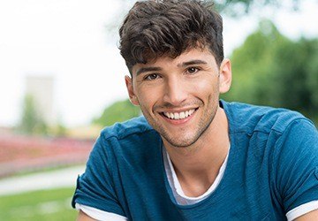 Young man with attractive smile