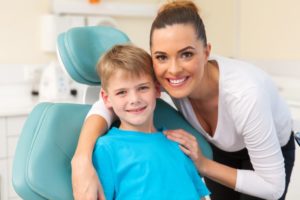 mother learning about braces for children